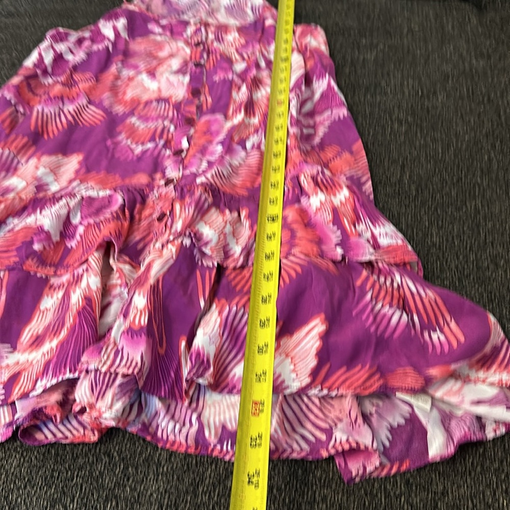 FREE PEOPLE Purple, White and Orange Summer dress with pockets Size Medium - Picture 14 of 14